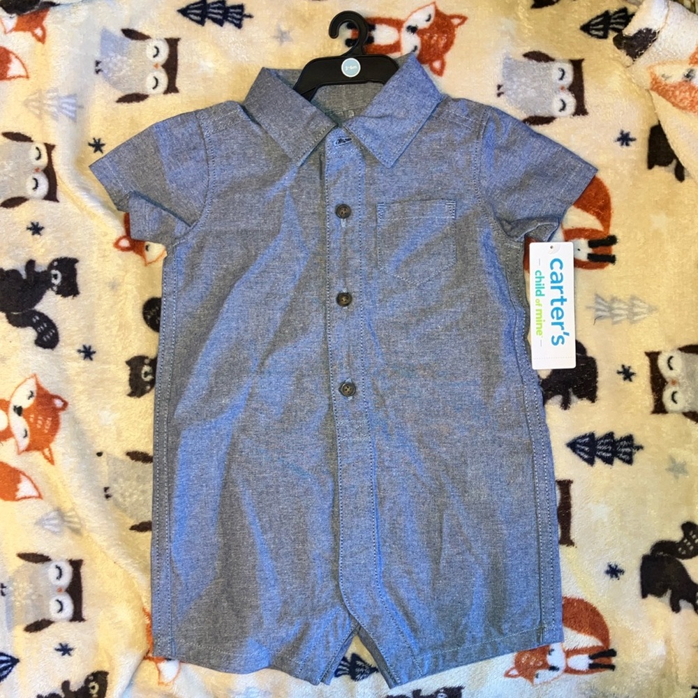 Carter's Child of Mine Baby Boy Romper, One-Piece, Sizes 3-6 months